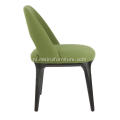 Mat Black Color Green Leather Sophie stoelen